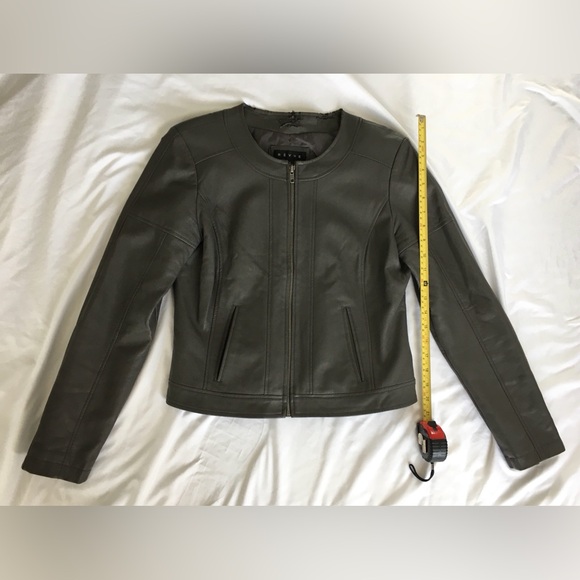 revues Jackets & Blazers - Revues gray faux leather short jacket.